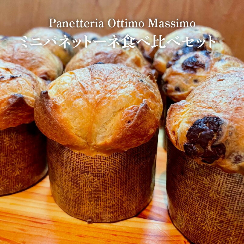 【ふるさと納税】 ミニパネットーネ食べ比べセット 〈イタリアの伝統発酵菓子食べ比べセット〉【 お菓子 パネットーネ しっとり食感 長期保存 イタリア 伝統製法 熟成 発酵菓子 クリスマス パネトーネ クラッシコ ベリー チョコレート 無花果 クルミ 送料無料 】