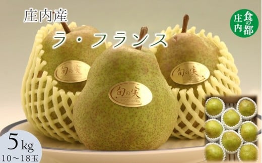 食の都庄内　庄内の洋梨「ラ・フランス」約5kg　※11月上旬～発送