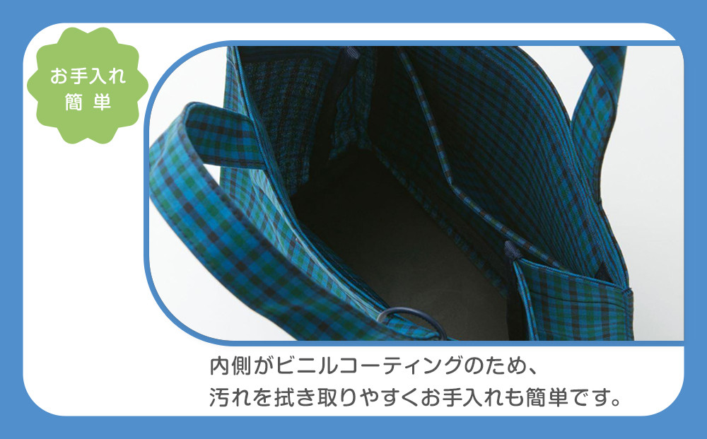 トートバッグS（青系ファミリアチェック）【2026年1月下旬以降順次お届け予定】