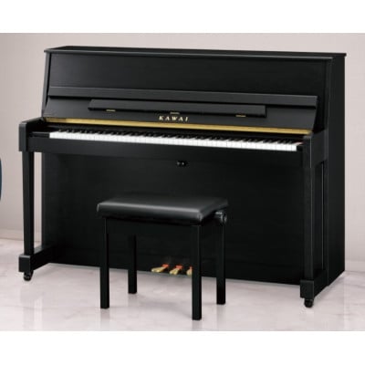 
            ＜ピアノ＞カワイ KAWAI の新品アップライトピアノNF-15(モダンブラック色)【1651878】
          