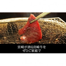 宮崎牛焼肉セット　合計450g(バラ・モモ・ウデ各150g)(五ヶ瀬町)