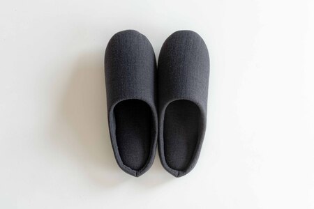 播州織 スリッパ 「Slippers Bird Belly 」 Bird Belly charcoal（チャコール）・Lサイズ （17-40）