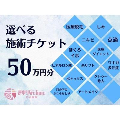 ふるさと納税 名古屋市 美容医療　脱毛・美肌　選べる!施術50万円分【組み合わせ自由】まゆりなclinic名古屋栄