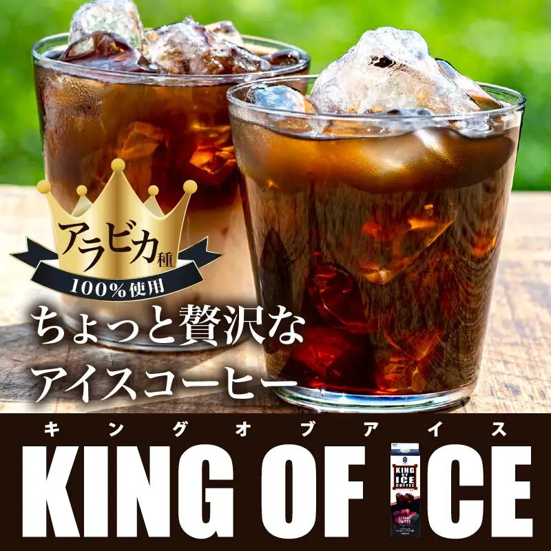 KING OF ICE 6本 セット コーヒー 珈琲 アイスコーヒー 無糖 紙パック ドリンク 珈琲店 飲み物 飲料 大容量 1L キングオブアイス KING OF ICE アラビカ豆 昴珈琲店 お取