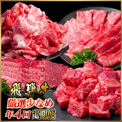 
                  ＜発送月固定定期便＞飛騨牛 計1.5kg すき焼き・しゃぶしゃぶ・BBQ用 赤身 切り落とし全4回【4090773】
                