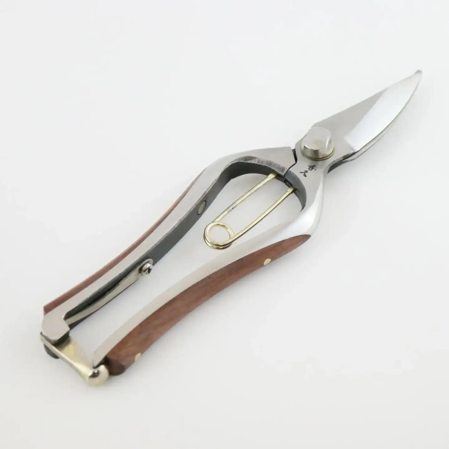 本鍛造剪定鋏SP bubinga T107 [外山刃物] 燕三条製 盆栽 プロ仕様 園芸鋏 宗家秀久