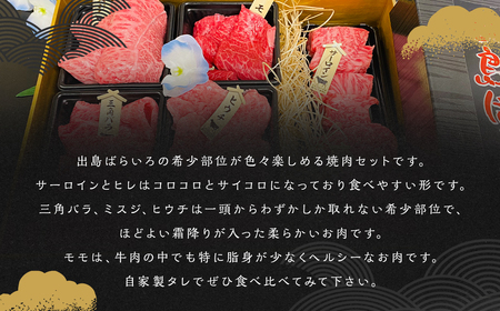 長崎和牛 出島ばらいろ 松花堂 焼肉セットA 約700g ／ 和牛 国産 お肉 肉 牛肉 焼き肉 長崎県 長崎市