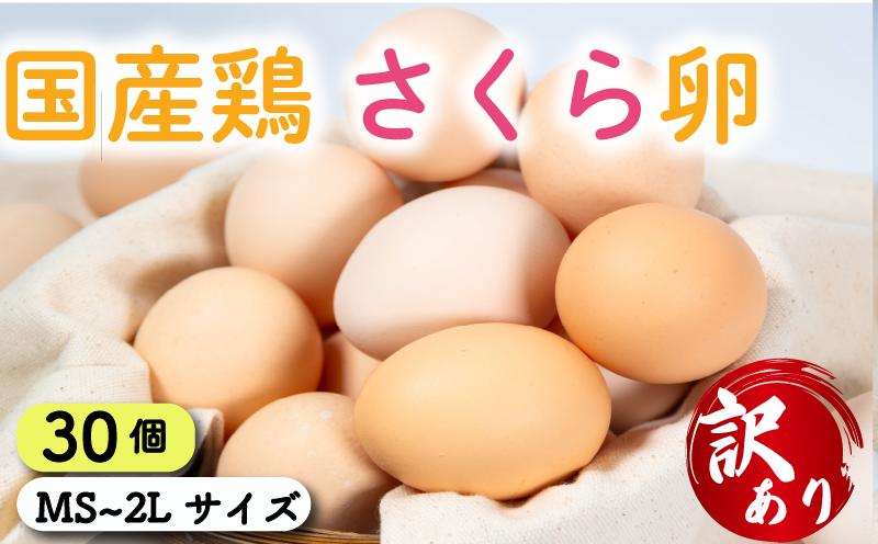  卵 30個 ( たまご 25個 + 割れ補償 5個 ) 国産 鶏 さくら 簡易包装 コクのある 濃い 風味 とれたて 生たまご 滋賀 地産地消 の 飼料米 玉子 産みたて 国産 新鮮 卵かけご飯