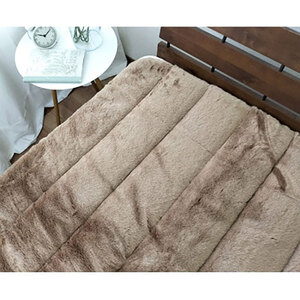 ＜シングル＞銀イオン加工シート入り　ミンクファー敷パッド＜ブラウン＞　GFP-20S-BR