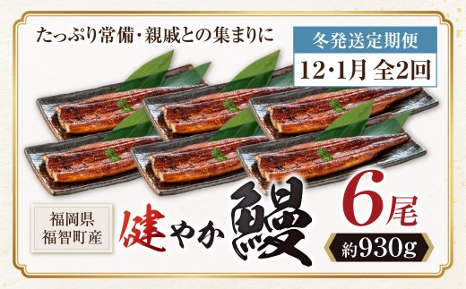 AA61-324 健やか鰻 国産うなぎ蒲焼 (無頭) 6尾 (計930g以上) ★定期便・冬発送★ 九州産 国産鰻 うなぎ ウナギ 鰻 人気 おすすめ ひつまぶし 鰻 蒲焼き タレ 山椒 ランキング 