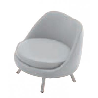 ふるさと納税 八尾市 QUONチェア ラッテ カラー5色(子供用椅子/ローチェア/リビング)グレー×シルバー(G128)