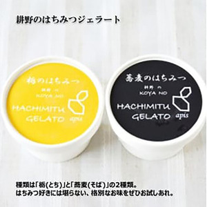 ミルクと「こだわりハチミツ」のハーモニー！国産純粋はちみつ「耕野のはちみつ」ジェラート2種8個セット【21103】