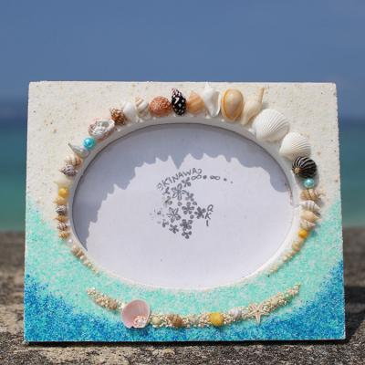 ふるさと納税 恩納村 「シーグラスクロック」「シェルフォトフレーム」セット【沖縄の海からの贈り物】 |  | 03