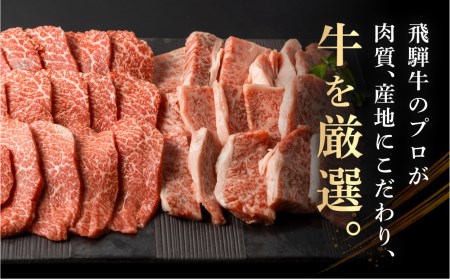 飛騨牛 霜降り(ロース・カタロース)/赤身(モモ・カタ)　焼肉 500g [Q1978]