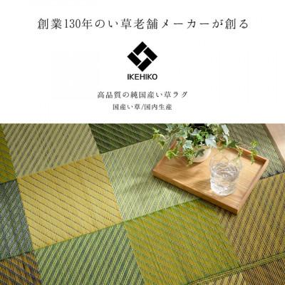 ふるさと納税 柳川市 福岡花ござ DXカラフルブロック(グリーン)240×320cm(柳川市) |  | 01