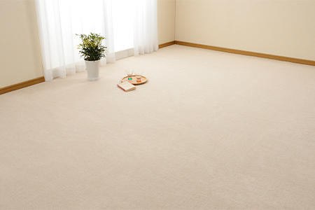 日本製 カーペット 長方形 10帖 約352×440cm アイボリー 1枚 600016390型 [3848]