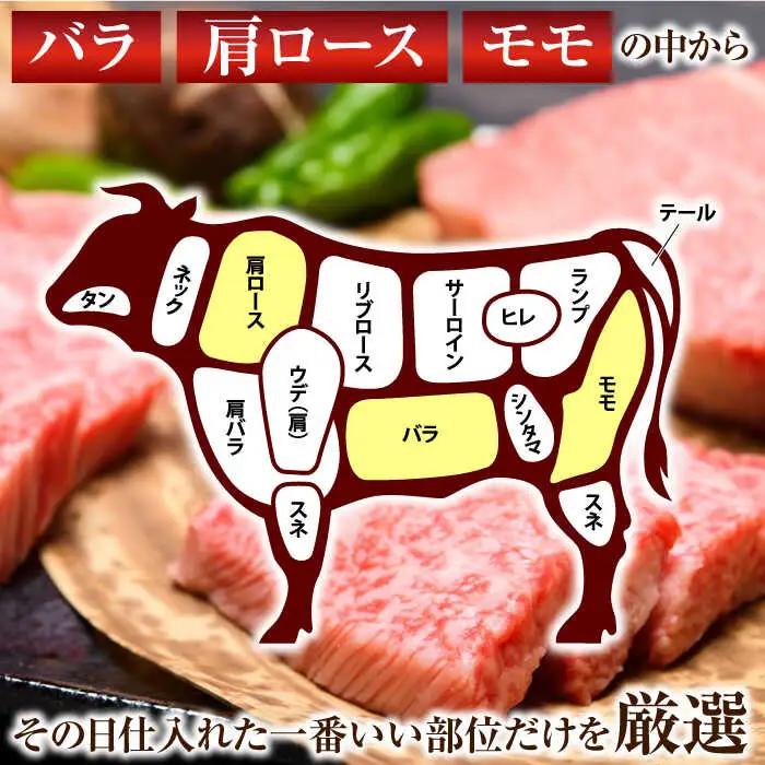 【全12回定期便】【A4~A5】長崎和牛焼肉用　500g【株式会社 MEAT PLUS】[QBS035]