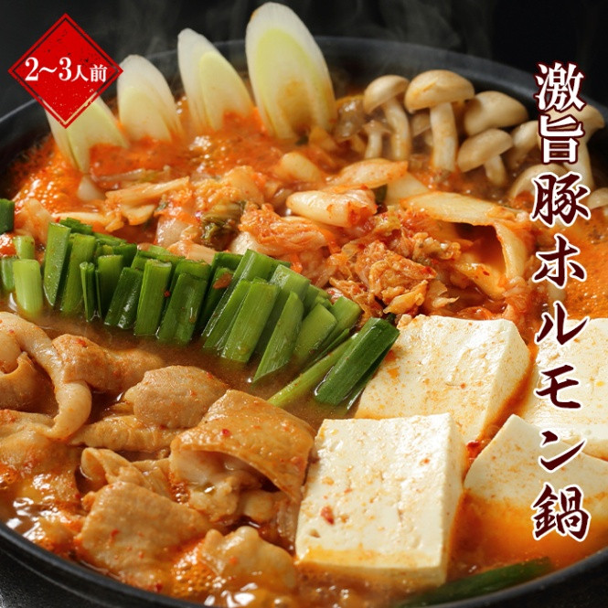 
やまなか家 ホルモン鍋【 麺付き 】（K4-006）2～3人用
