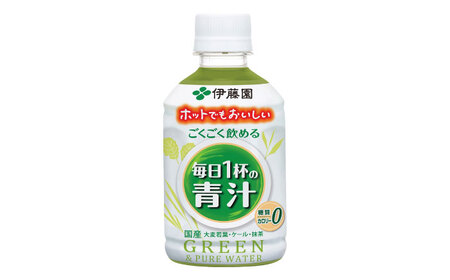 【定期便６ヵ月】伊藤園　ごくごく飲める 毎日１杯の青汁 280g×24本入り【２ケース】