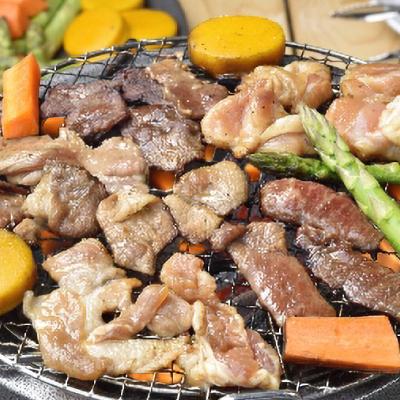 ふるさと納税 旭川市 日乃出食品　ジンギスカン食べ比べ5種セット(羊牛豚鶏鹿)　計2.5kg_01172 |  | 02