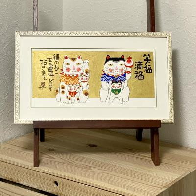 ふるさと納税 豊中市 岡本肇　手描き絵画【招きねこ】-笑福満福ー |  | 03