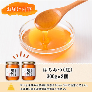n351 数量限定 種子島産 蜂蜜 日本みつばちのはちみつ 300g × 2個 ハチミツ 垂れ蜜 百花蜜 【ひさちゃん養蜂園】