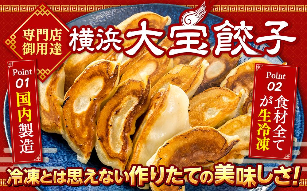 全て国産食材、銘柄豚使用！肉汁あふれる！【横浜大宝餃子】もちもち国産ジャンボ大宝餃子60個（30個×2）老舗餃子メーカー 横浜中華 焼餃子 冷凍餃子 ギョーザ ぎょうざ 大きい 中華 おかず 惣菜 ギ