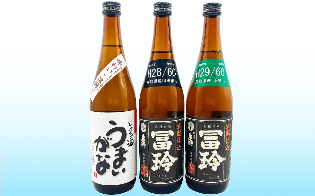 B25-027 鳥取県の美味しい酒　日本酒　３本セット