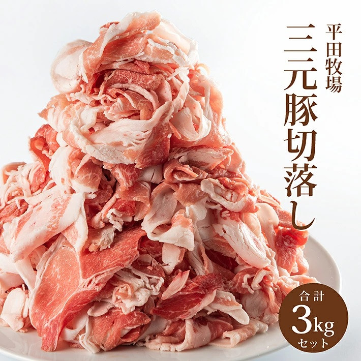 
            豚肉 三元豚切落し 3㎏ 600g 5パック 冷凍 豚 三元豚 ブランド豚 切り落とし 切落し 小分け カット エサ ( 米 お米 国産米 とうもろこし 大豆 粕 ) チャック付き 便利 平牧 平田牧場 山形 酒田 SC0514
          