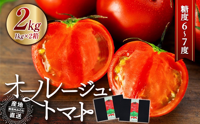 
                  トマト 長野 オールージュトマト 2kg 野菜 夏野菜 夏 旬 旬野菜 甘い 国産 ビタミン ミネラル 抗酸化 リコピン 美容 健康 フルーツトマト フルーツ 長野県産 長野県 箕輪町　[№5675-1391]
                