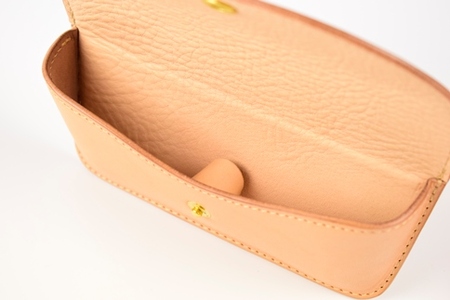 【minca】栃木レザーのメガネケース 本革 /Glasses case 01/ブラック　525