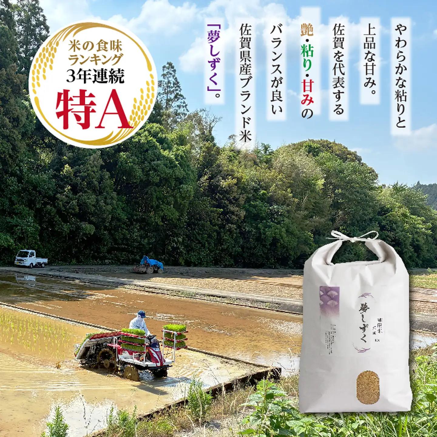 【新米予約】令和8年産 はがくれ農園の棚田米 夢しずく 玄米 10kg 佐賀県産 _c-153