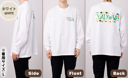 【ホワイト：S･M･L･XL】徳之島 天城町 YADWU オリジナル ロンT 地域ブランド ヤドゥー 1枚 ロンT ロングスリープ メンズ レディース 男女兼用 鹿児島県