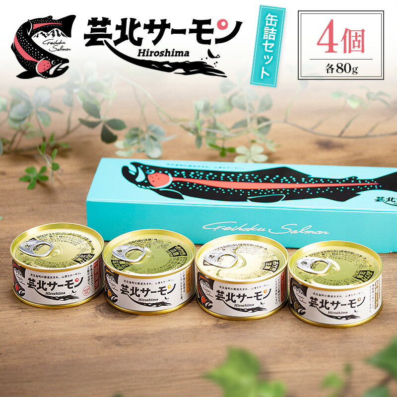 【ふるさと納税】芸北サーモン缶詰セット