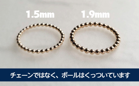 K14GF リング アクセサリー ゴールド ボールワイヤー 1.9ミリ リングりんぐ ring 選べるサイズ 指輪 ジュエリー K14 ゴールドフィルド レディース  シンプル ピンキーリング  ギフ