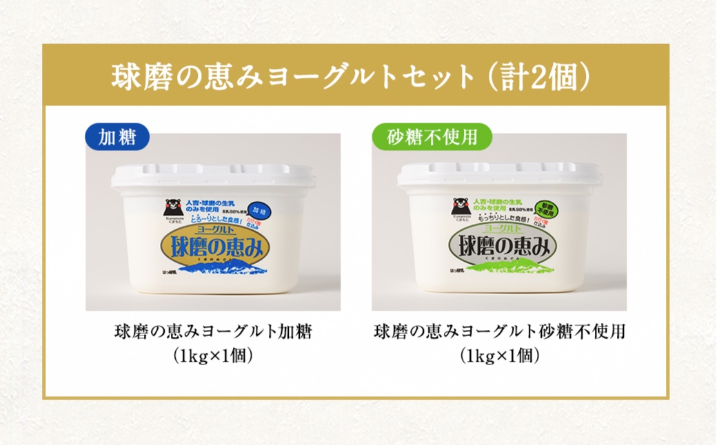 とろ～り食感！！球磨の恵みヨーグルトセット