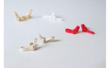 水引musubi耳飾り パール ピアス HNNN016