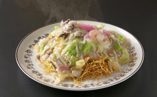 【全12回定期便】《具材付》長崎冷凍皿うどん