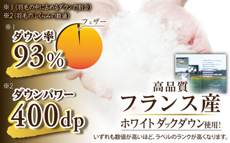 【訳あり】【糸島羽毛ふとん】【高級ダウン使用】羽毛布団 柄おまかせ ダウン93％【ダブル】糸島市 / 株式会社三樹[AYM015]
