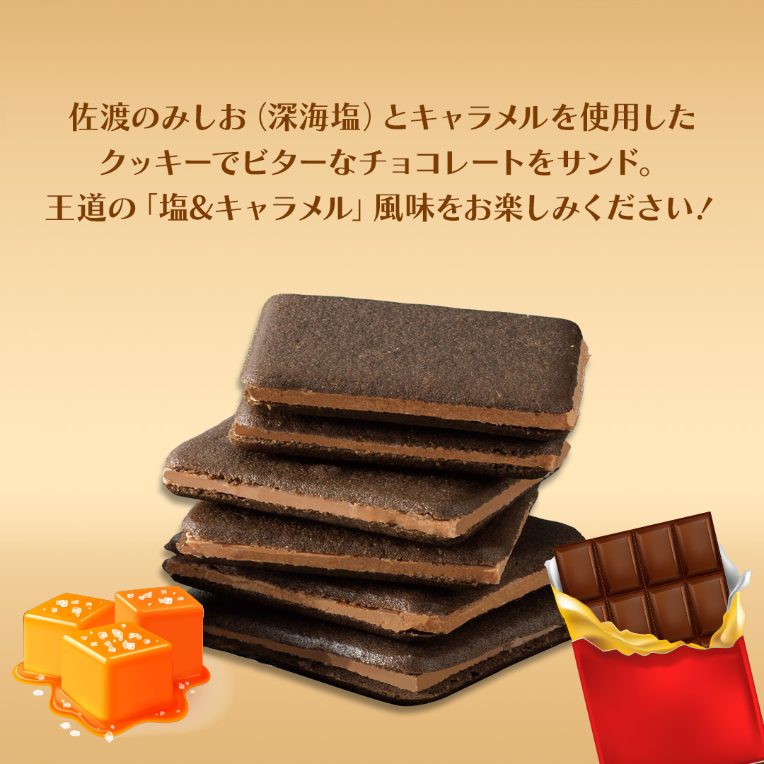 佐渡塩キャラメルラングドシャ 佐渡のめぐみ?深海塩使用? 9枚入り×3箱196038-0044