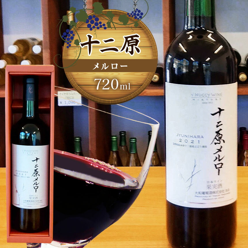 【ふるさと納税】十二原（メルロー）720ml｜ワイン 信州 赤ワイン ぶどう 長野県 松本市 わいん 酒 おさけ さけ