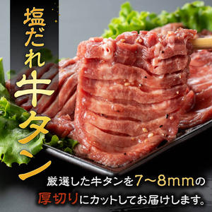 【令和7年11月発送】宮崎牛赤身焼肉＆塩だれ牛タン　計900g 【 肉 宮崎牛 赤身 牛肉 牛たん たん 厚切り 塩ダレ 塩だれ タン 味付き BBQ 焼肉 焼き肉 焼くだけ おかず 簡単調理 】 [