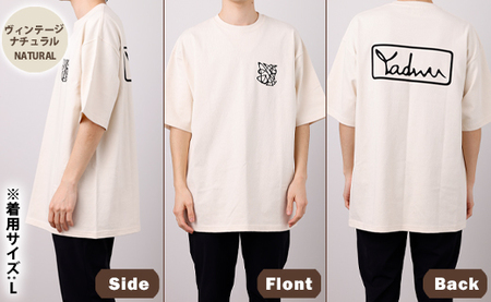 【ヴィンテージナチュラル：M･L･XL】徳之島 天城町 YADWU オリジナル Tシャツ 地域ブランド ヤドゥー 1枚 服 洋服 レディース メンズ 男女兼用 鹿児島県