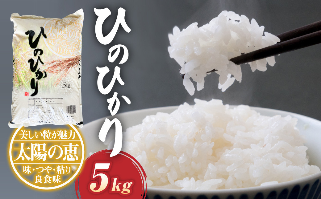 
            【令和6年産】ヒノヒカリ 5kg×1袋 米 お米 精米 白米 ごはん ご飯 【2024年11月下旬～2025年9月下旬発送予定】
          