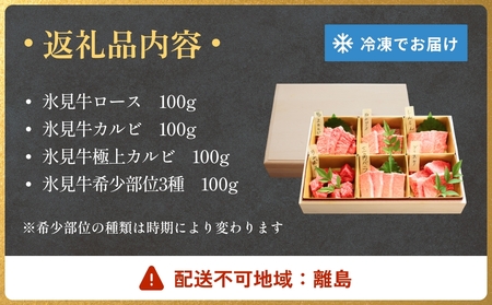 氷見牛焼肉玉手箱 牛肉 焼肉 BBQ アウトドア ロース カルビ 富山県 氷見市