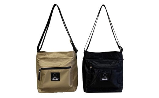 （ブラック）超軽量 ショルダーバッグ／朝霞市キャラクターぽぽたんモデル