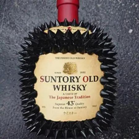 ウィスキー オリジナル デコレーションボトル (トゲOL:700ml)_酒・アルコール ウイスキー    雑貨・日用品  家具・インテリア _【1473383】