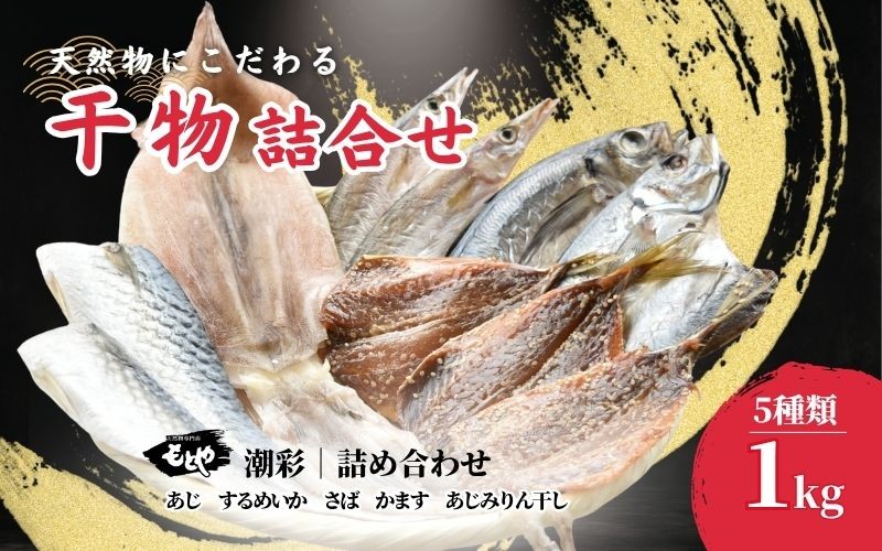 
                  【干物】潮彩 ひもの詰合せ 5種類セット 1kg mtya001A
                