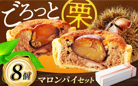 栗がごろっと入った マロンパイ 8個セット 【菓子工房オアシス】 お菓子 焼き菓子 贈り物[MGF004]