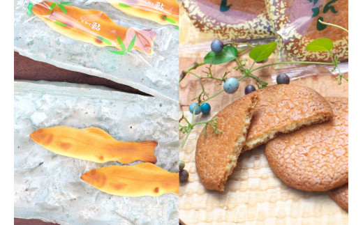 鮎4個・みかんサブレ9枚 詰め合わせセット　クッキー サブレ 焼き菓子 菓子 お菓子 餡 ギフト【fks106A】